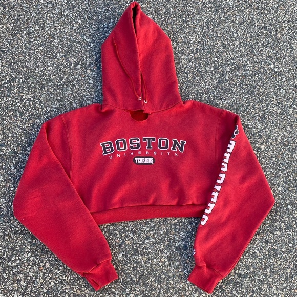 Boston University Cropped Sweatshirt - Picture 1 of 4